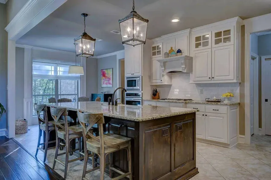 kitchen with white cabinets granite island kitchen with white cabinets, granite island
